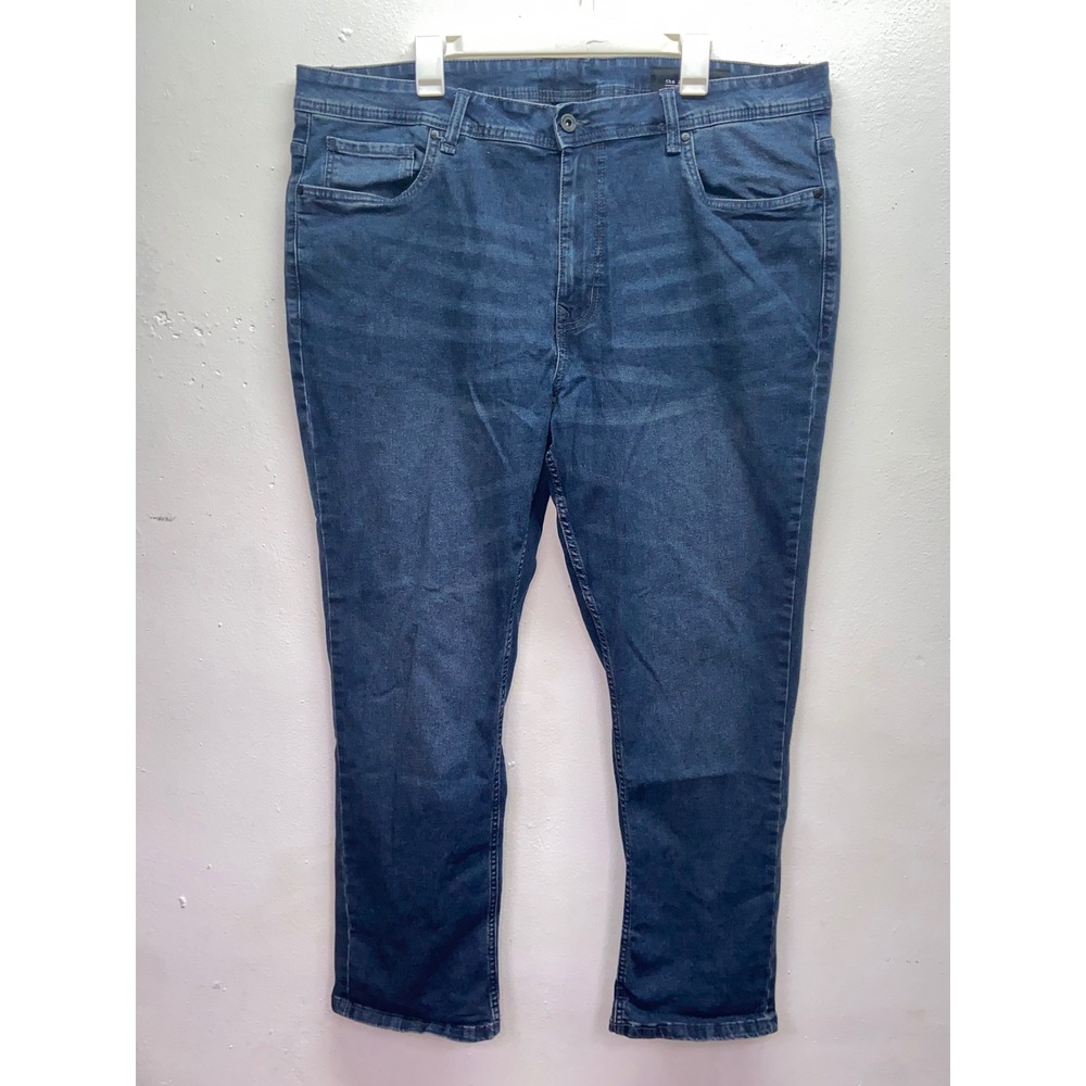 The Perfect Jean NYC Mens 42x30 Athletic Fit Captain Midnight Blue Stretch Jeans